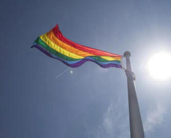 raising of the pride flag