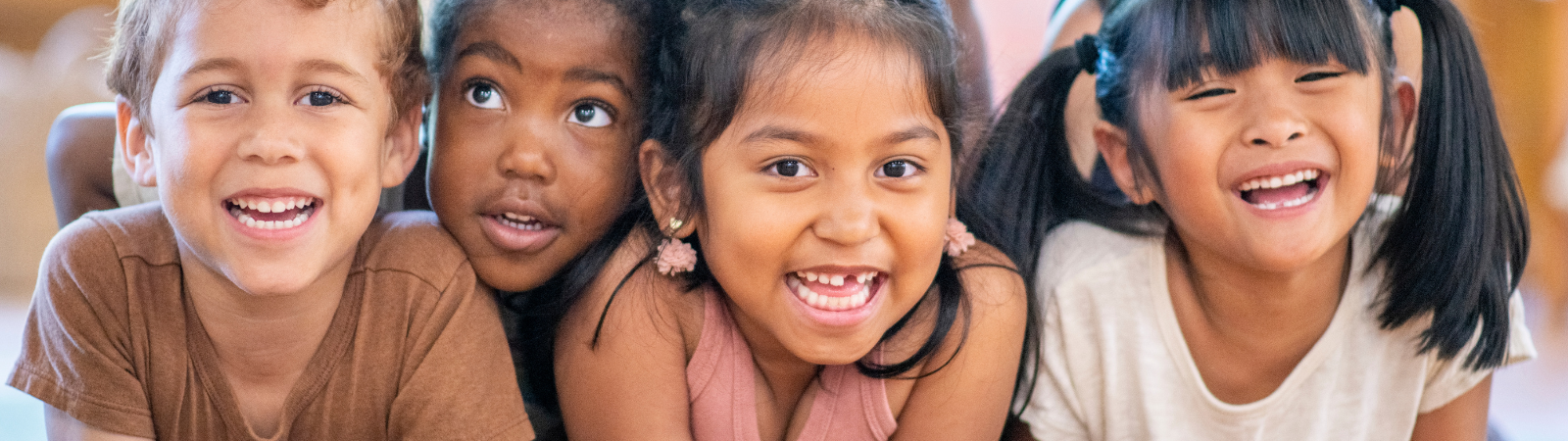 Kids smiling together