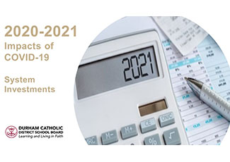 calculator with 2021 on it and pen on financial statements