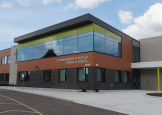 exterior of St. Margurite d'Youville Catholic School