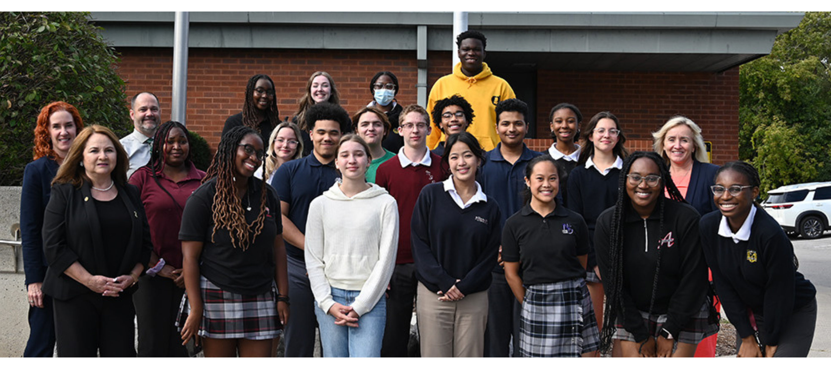 Group of teens standing together