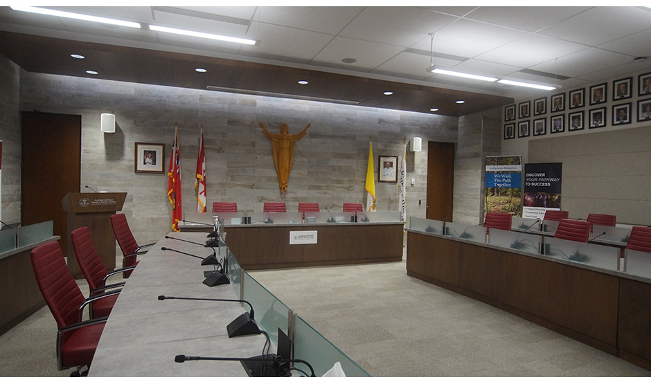 Interior of a boardroom
