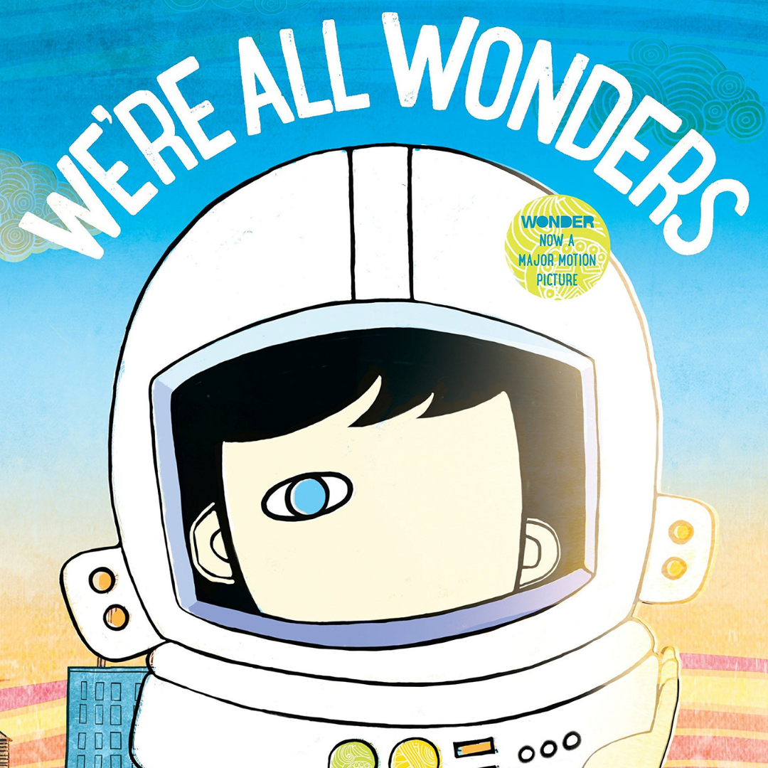 book cover for we're all wonders