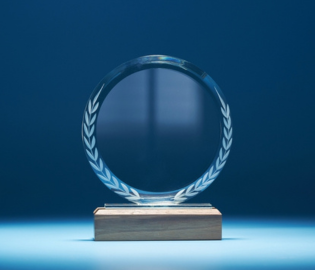 a glass award