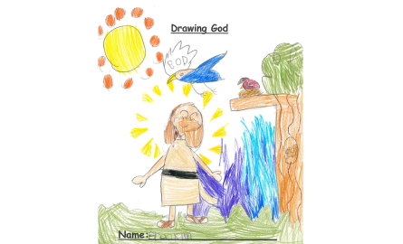 child's drawing of God