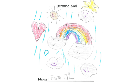 child's drawing of God