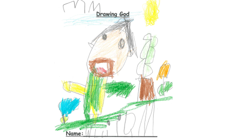 child's drawing of God