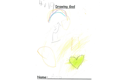 child's drawing of God