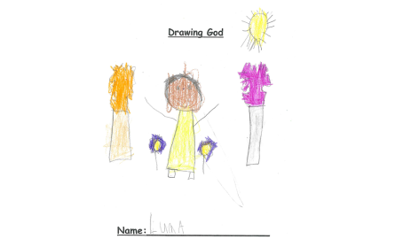 child's drawing of God