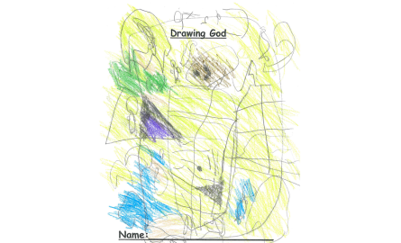 child's drawing of God