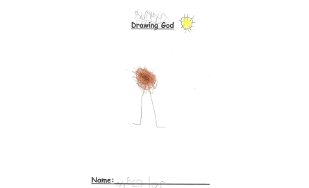 child's drawing of God