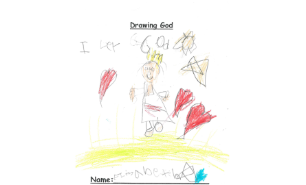 child's drawing of God