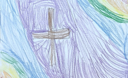 child's drawing of God