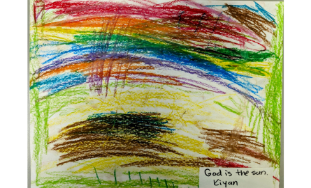 child's drawing of God