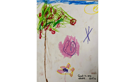child's drawing of God