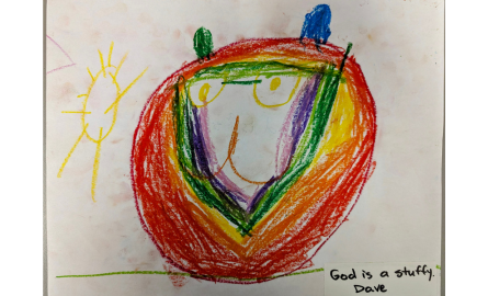 child's drawing of God