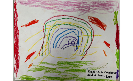 child's drawing of God