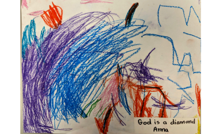 child's drawing of God