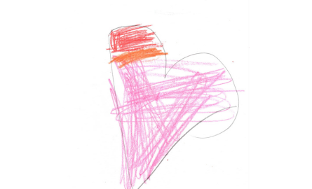 child's drawing of God