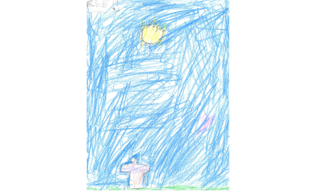 child's drawing of God