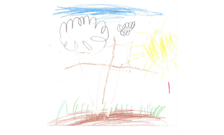 child's drawing of God