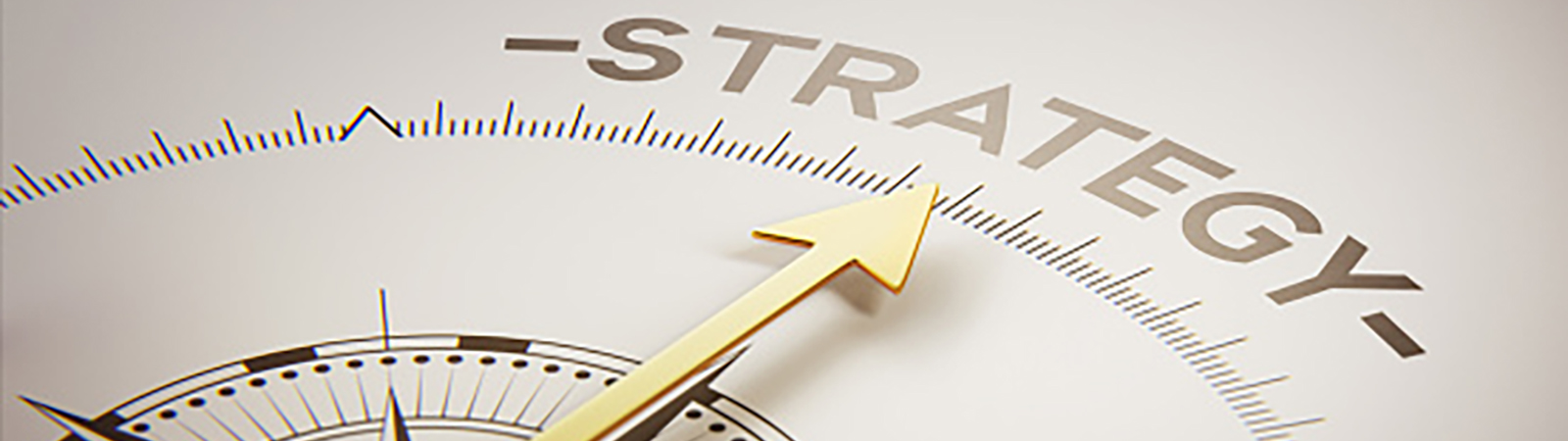 compass with arrow pointing to strategy