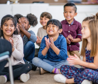 Students sitting together