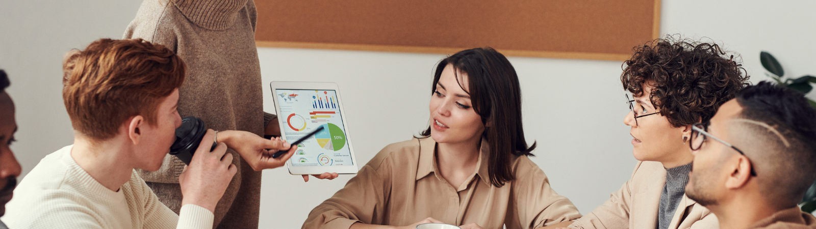 people working together at a desk