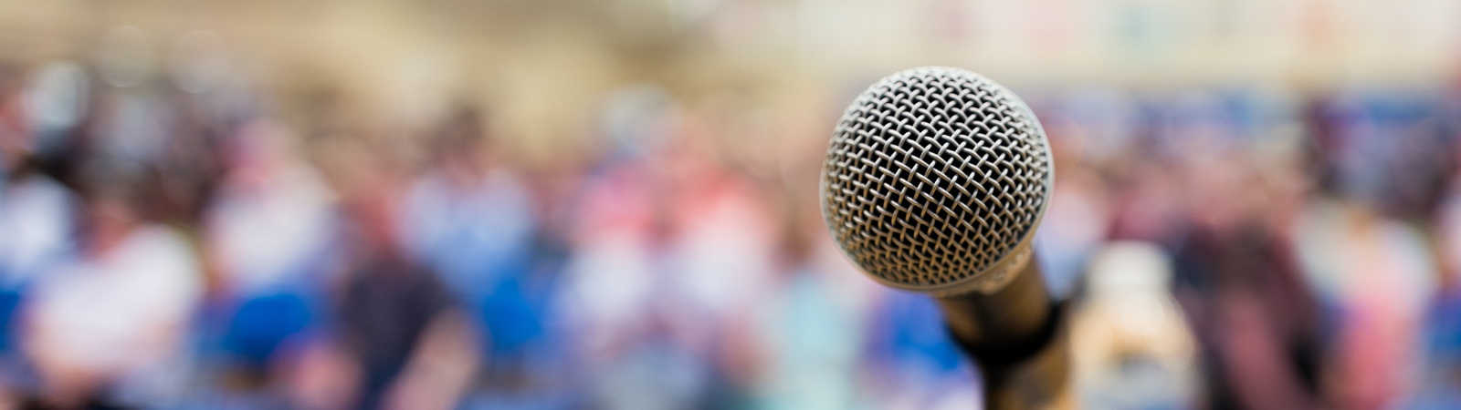 close up of microphone