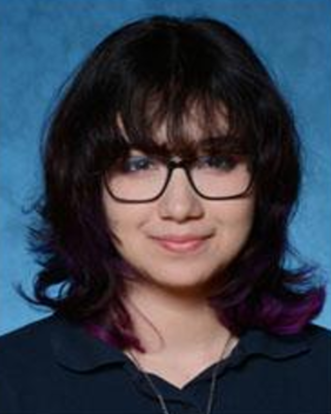 Teen female smiling