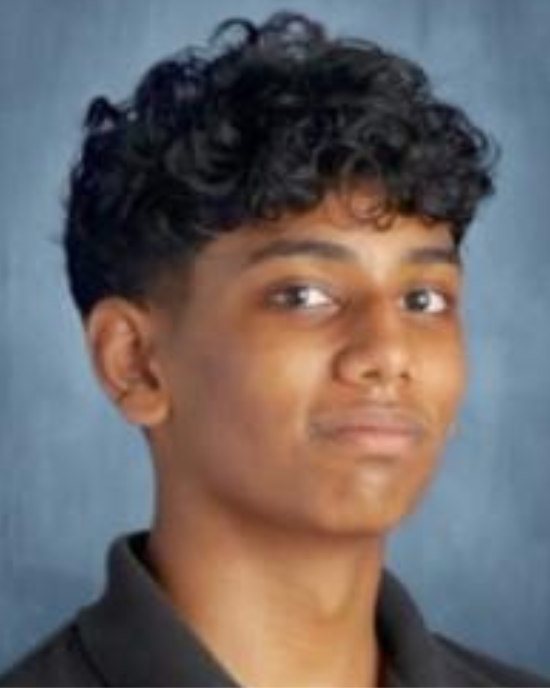 Teen male smiling