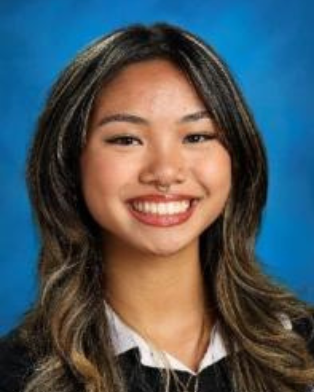 Teen girl smiling