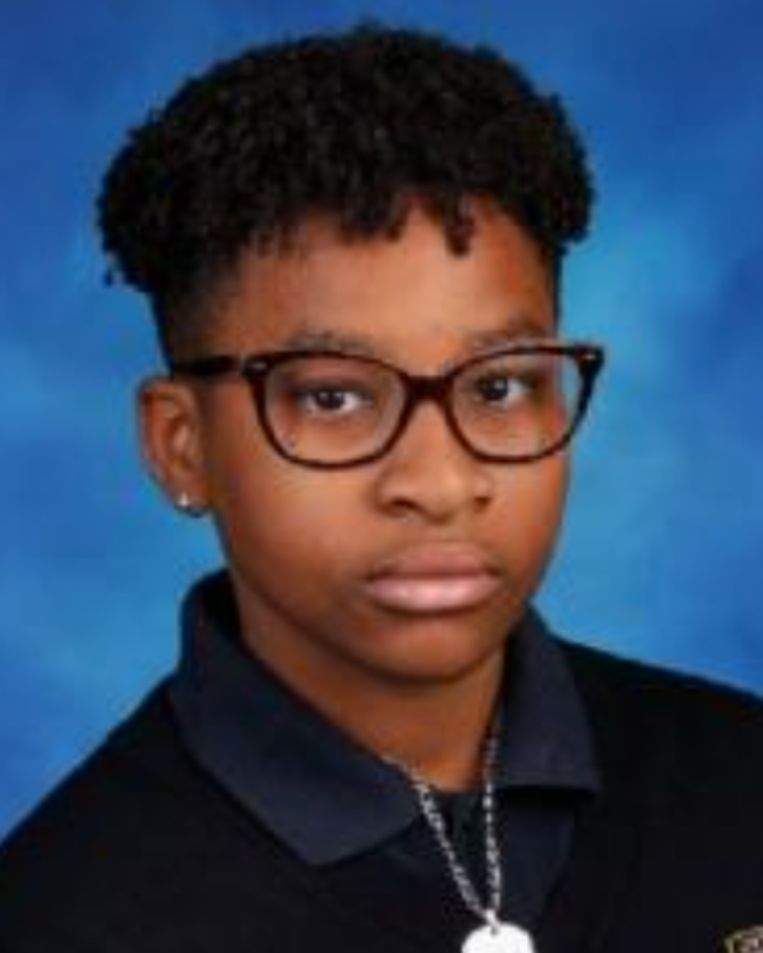 Teen male smiling