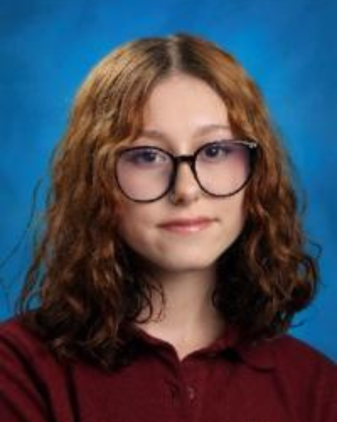 Teen girl smiling