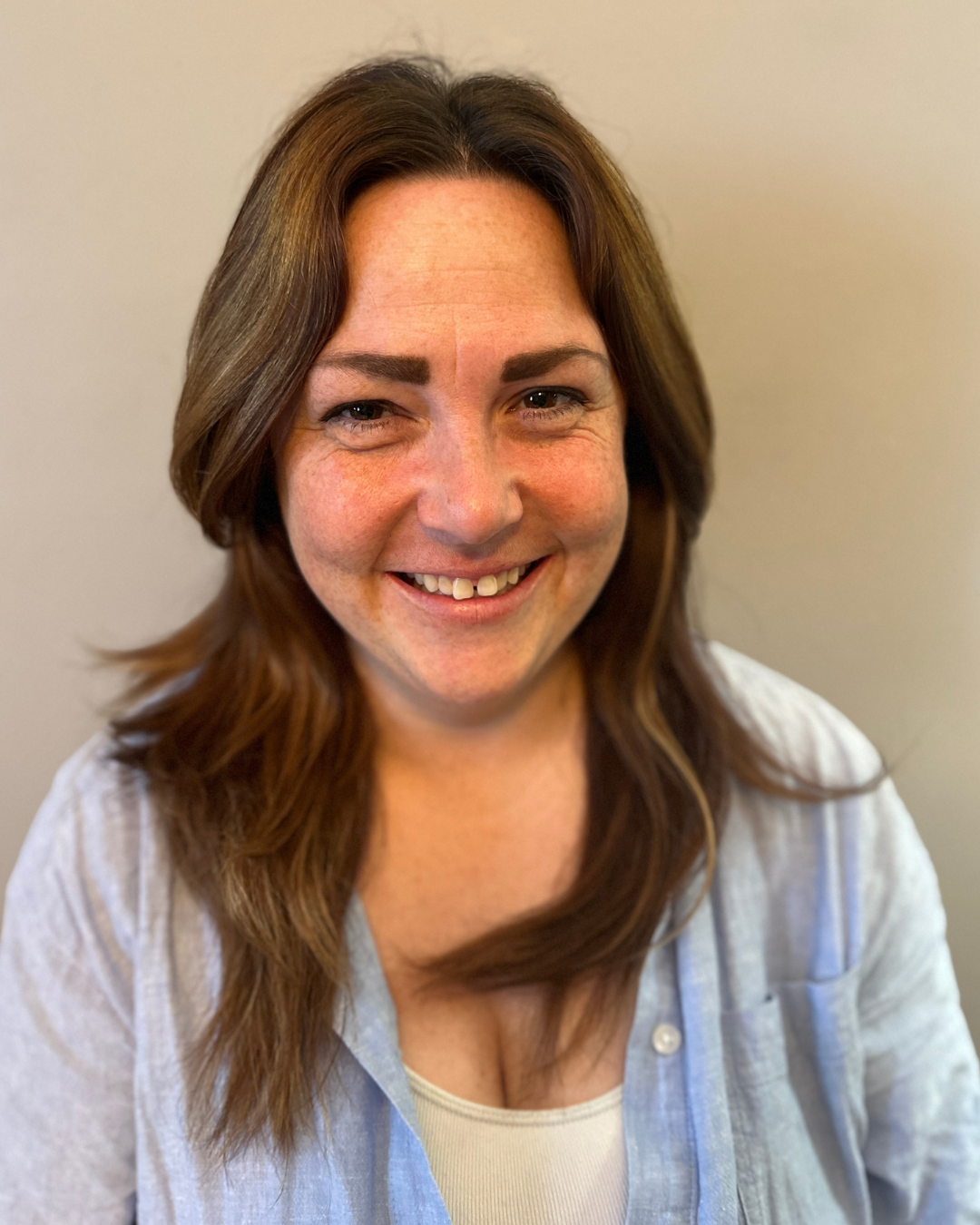 Adult female smiling