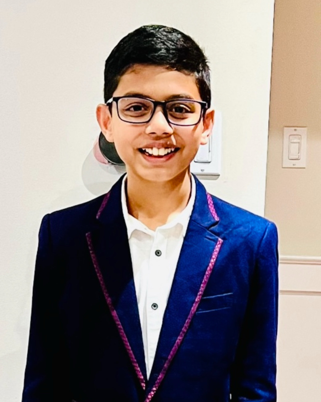Young boy smiling