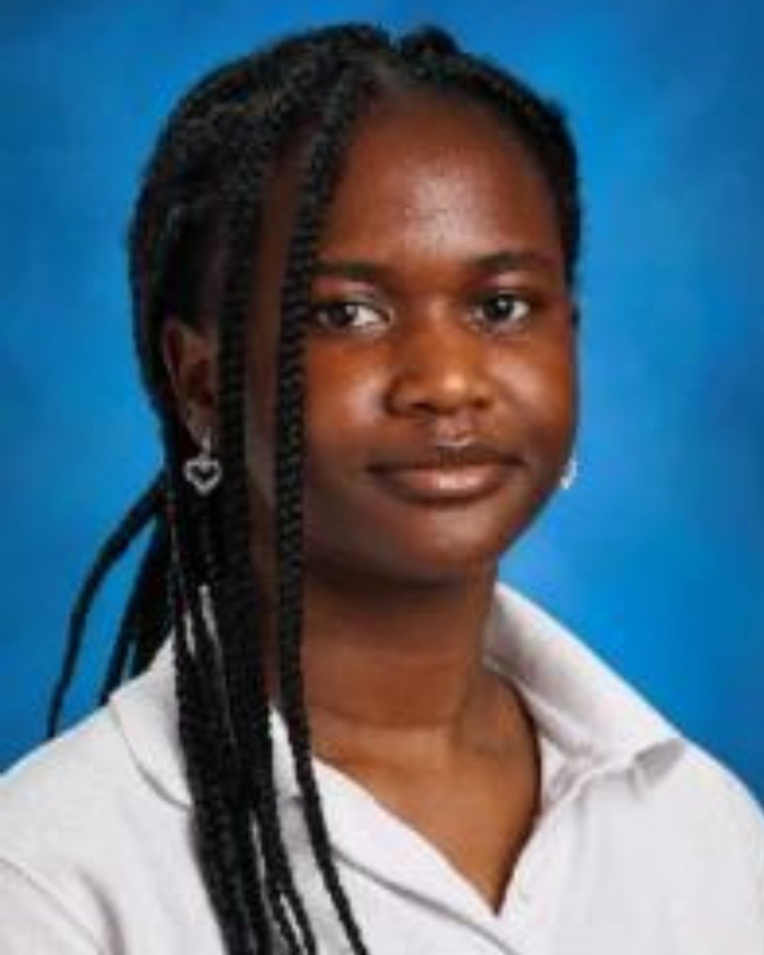 Teen girl smiling