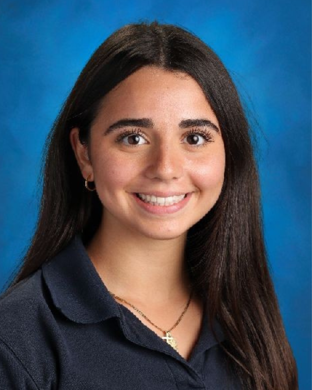 Teen girl smiling