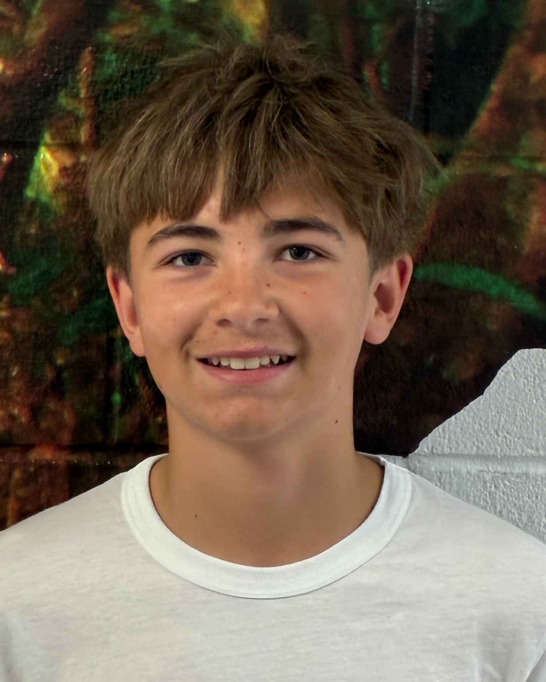 Young boy smiling