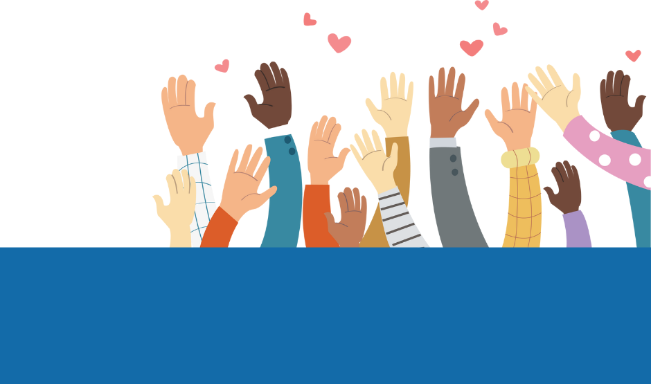 Hands holding hearts