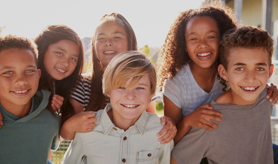 children smiling