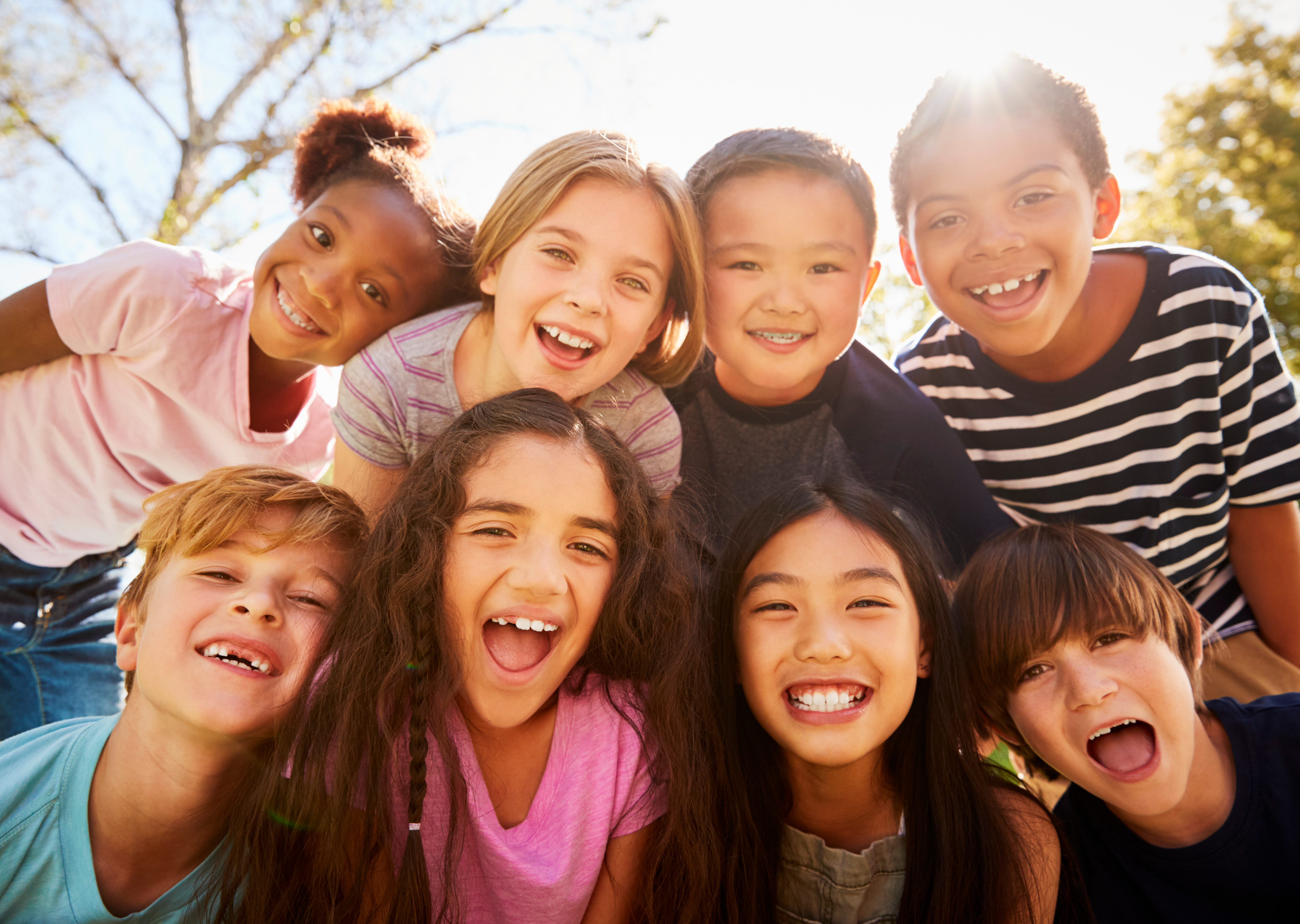 group of students smiling