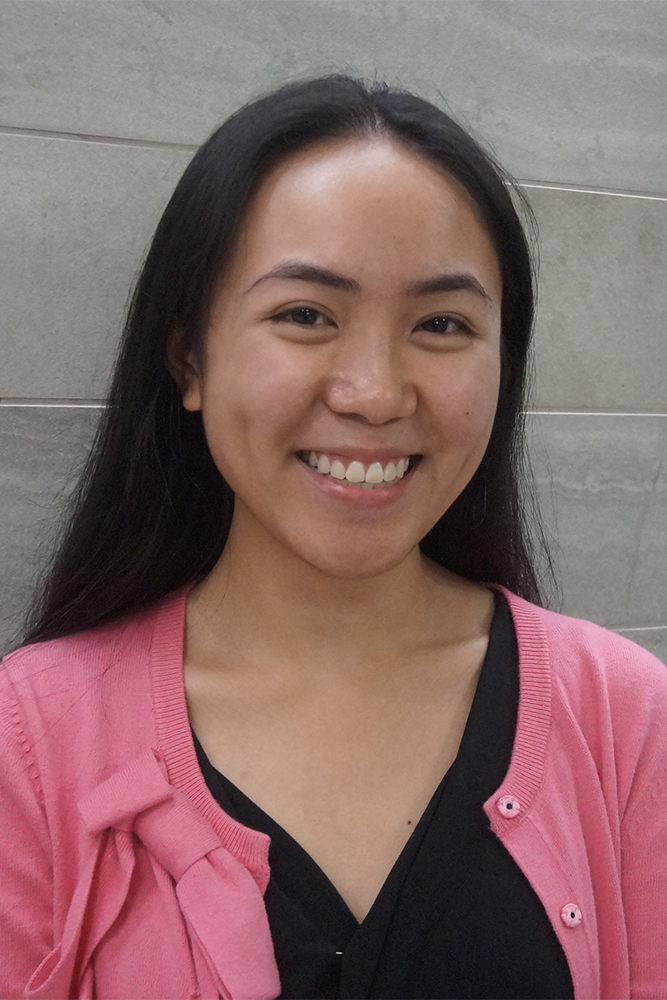 Female student smiling