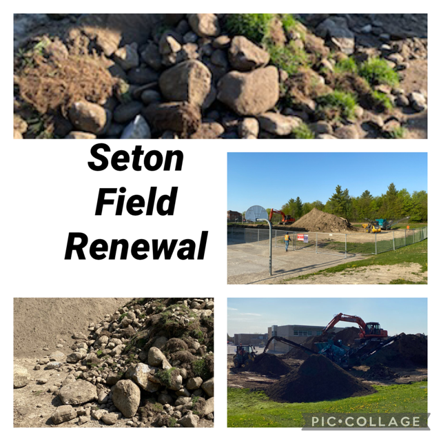 Soil removal of St. Elizabeth Seton Catholic School's Soccer Field