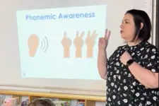 teacher teaching a lesson