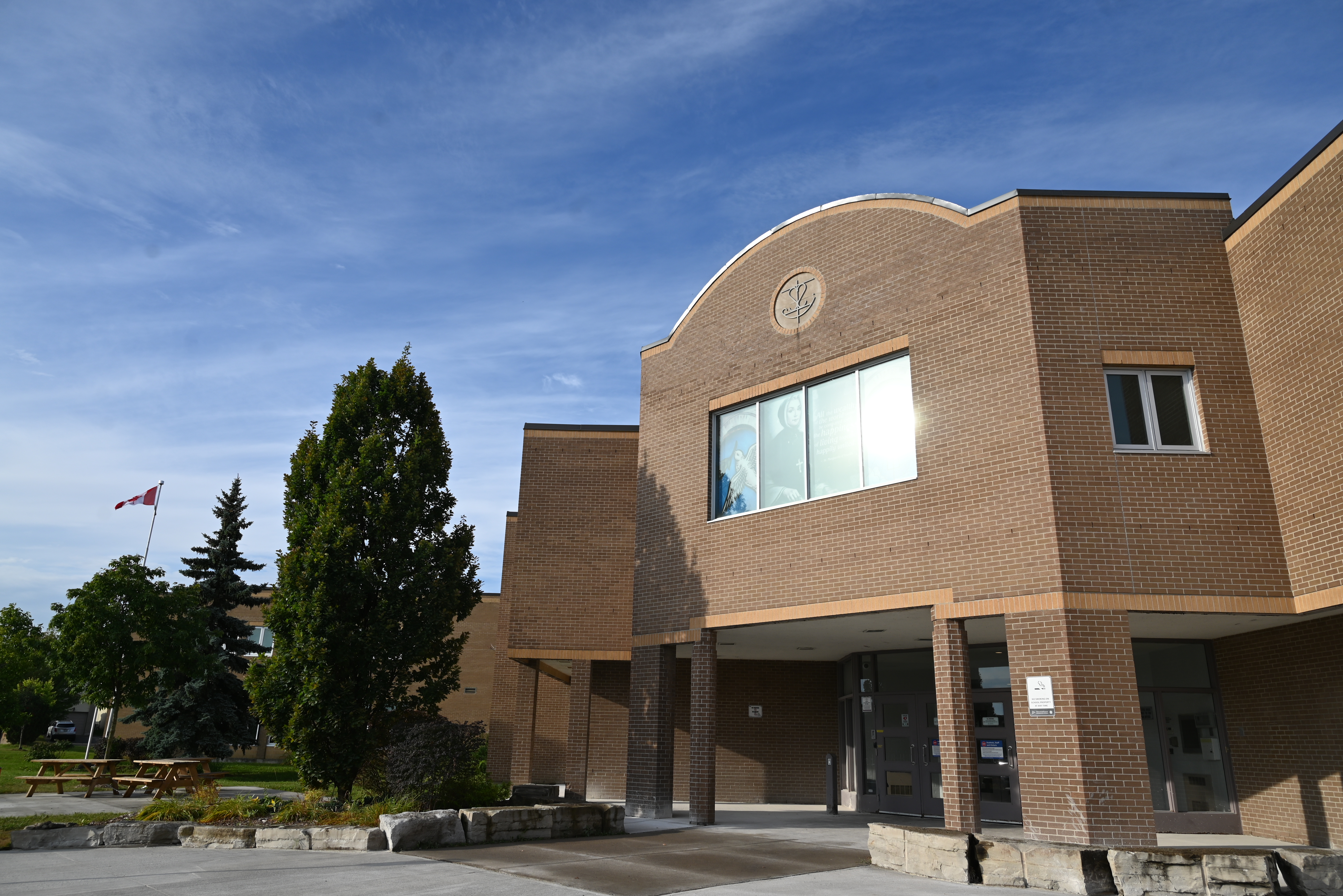 Exterior of Archbishop Denis O'Connor Catholic High School