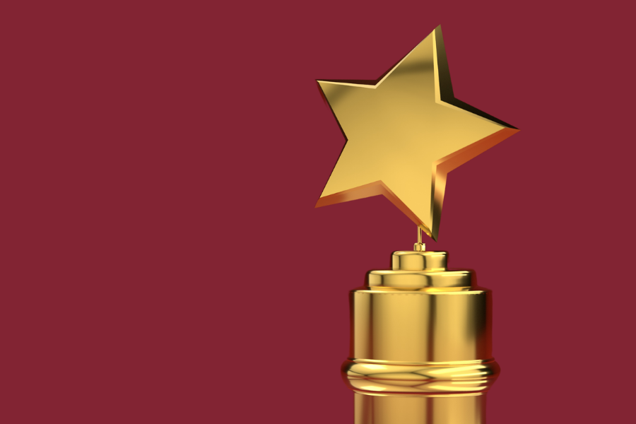 Star shaped trophy