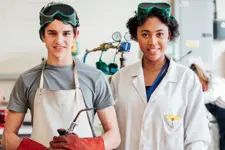 students practicing STEM