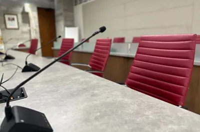 Interior of a boardroom