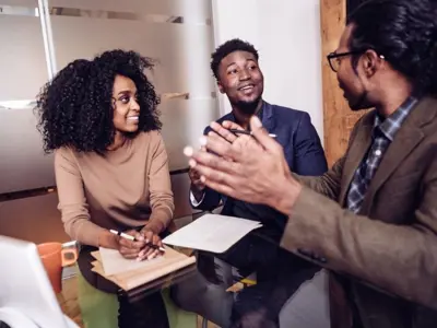 Adults in conversation